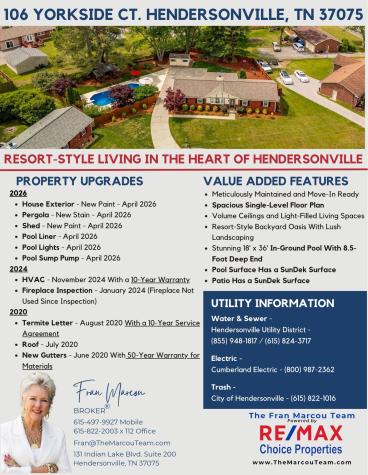 106 Yorkside Court Hendersonville TN 37075