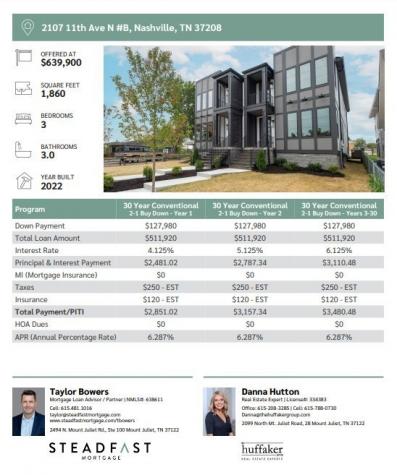 2107 11th Ave, N Nashville TN 37208