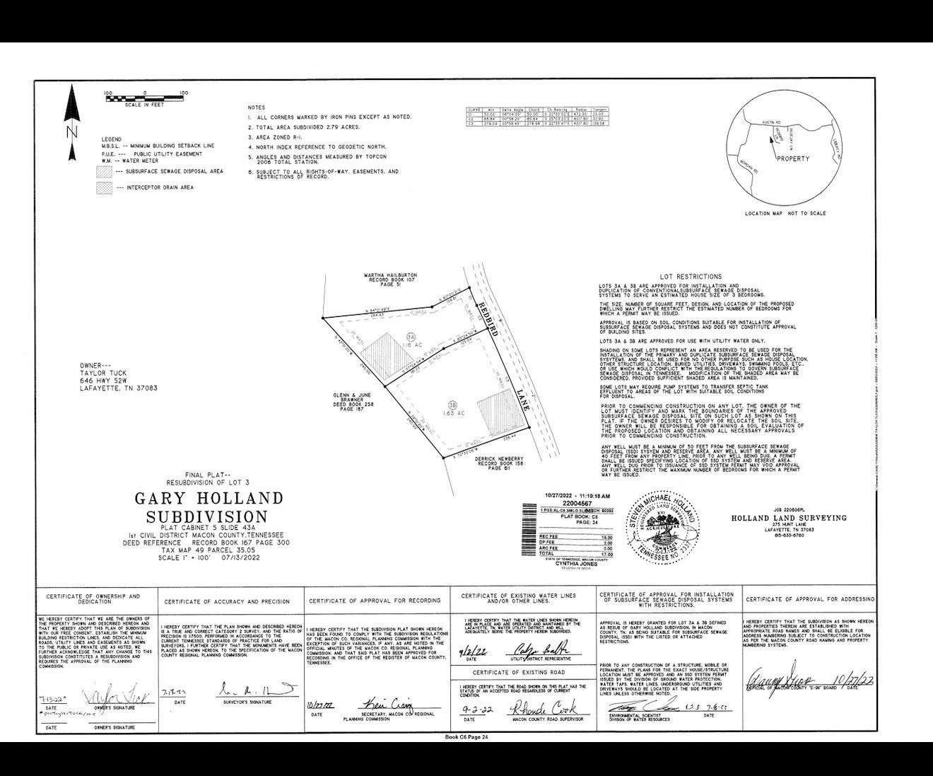 224 Redbird Lane Lafayette TN 37083