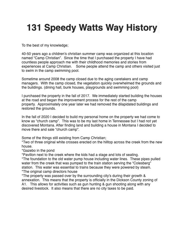131 Speedy Watts Way Burns TN 37029