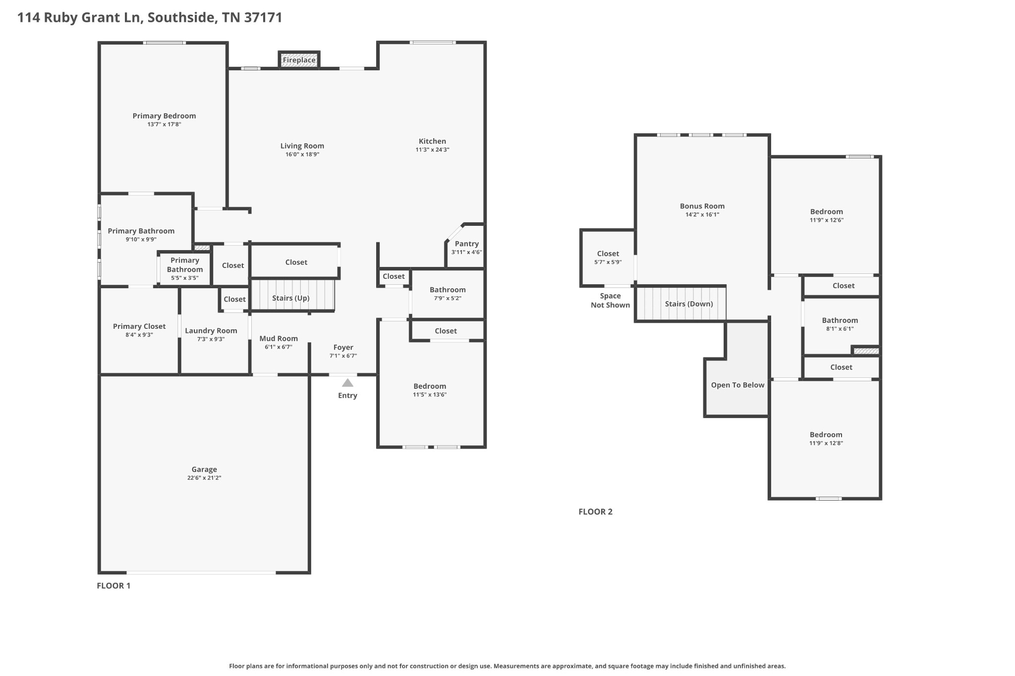 114 Ruby Grant Lane Southside TN 37171