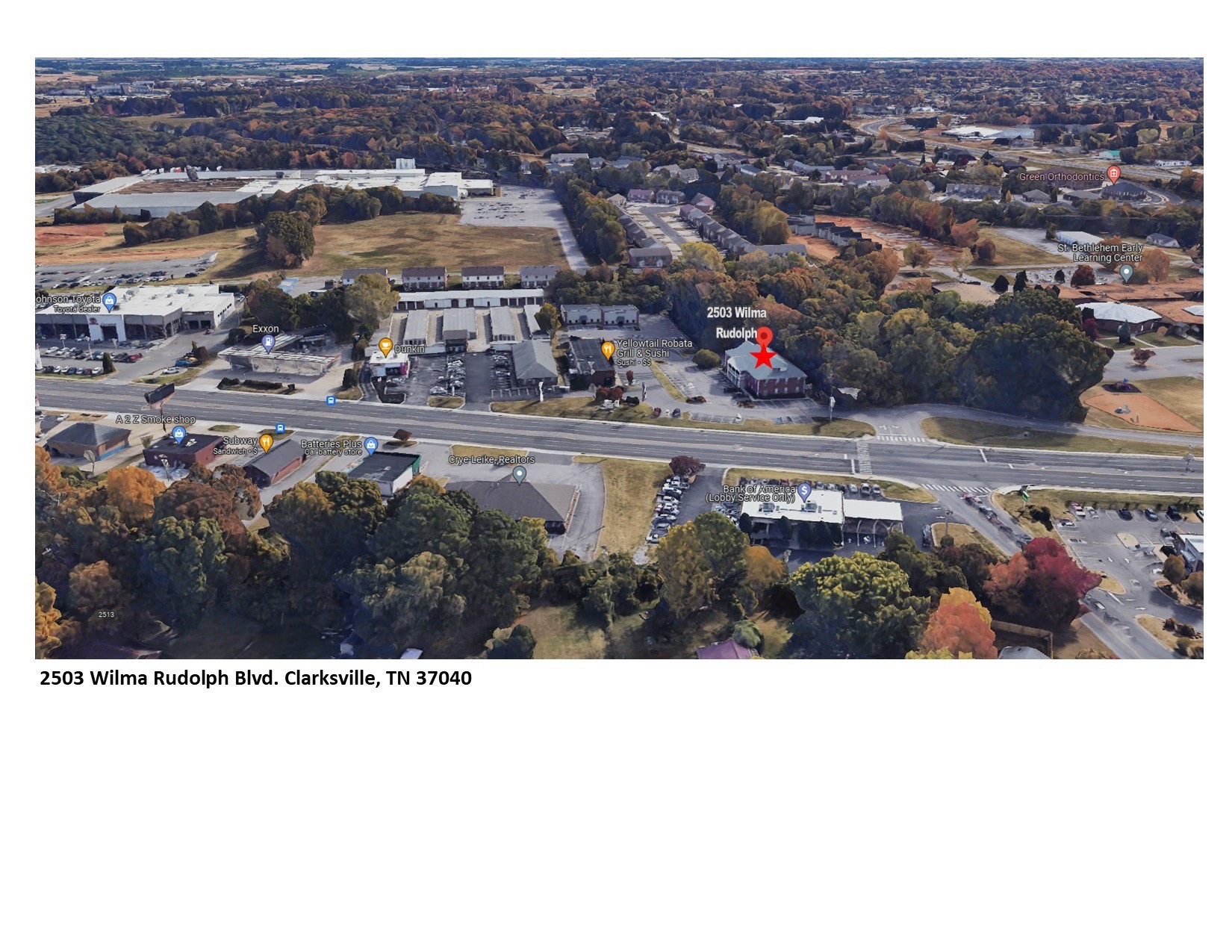 2503 Wilma Rudolph Boulevard Clarksville TN 37040