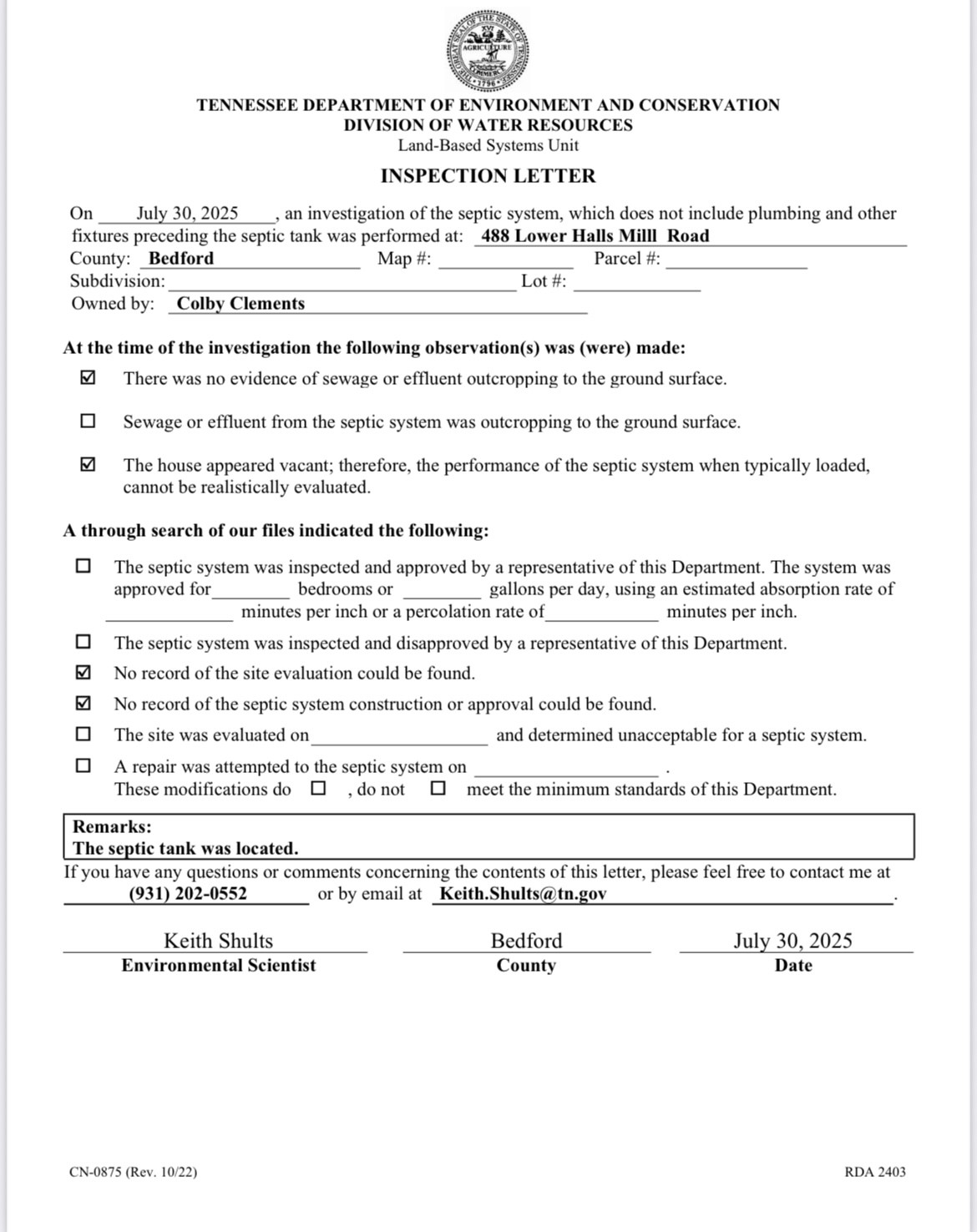 488 Lower Halls Mill Road Shelbyville TN 37160