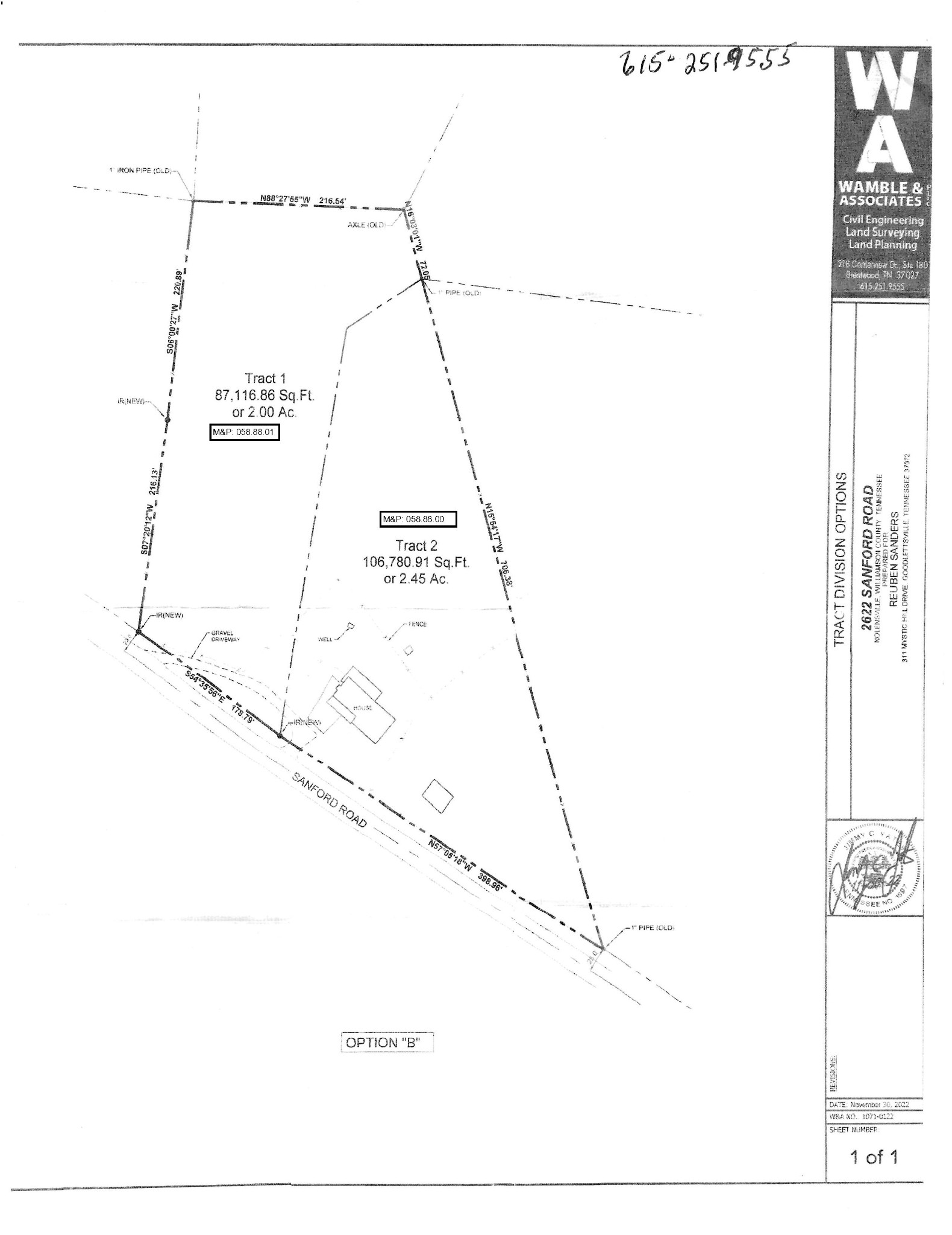 2622 Sanford Road, S Nolensville TN 37135