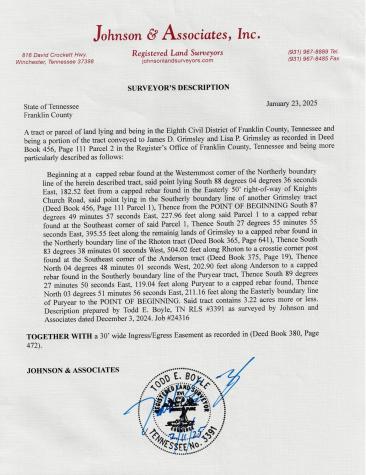 4352 Knights Church Road Decherd TN 37324