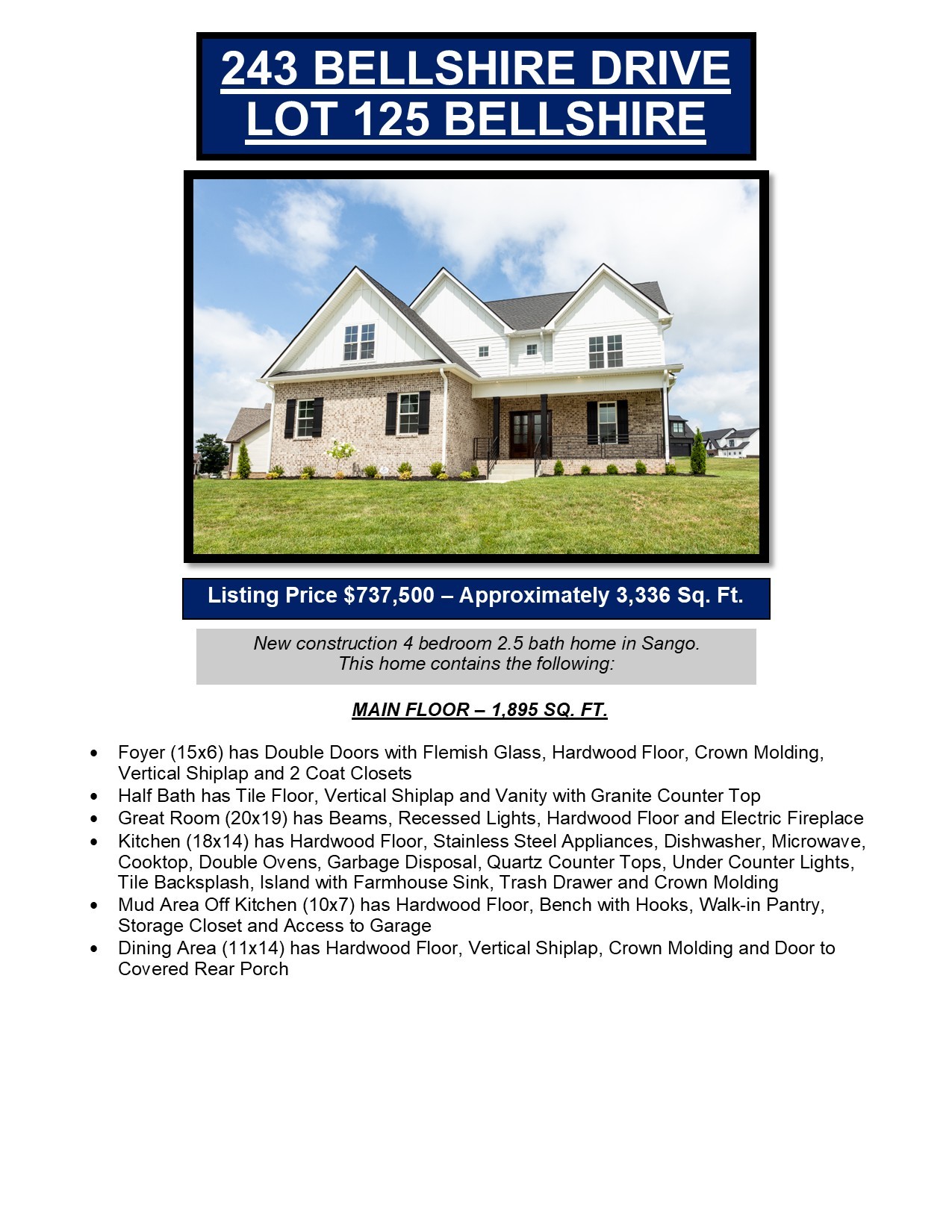 243 Bellshire Drive Clarksville TN 37043