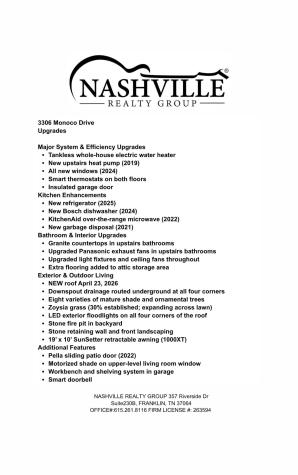 3306 Monoco Drive Spring Hill TN 37174