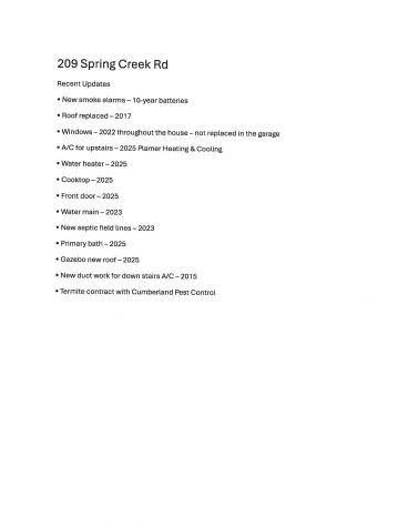 209 Spring Creek Road Estill Springs TN 37330