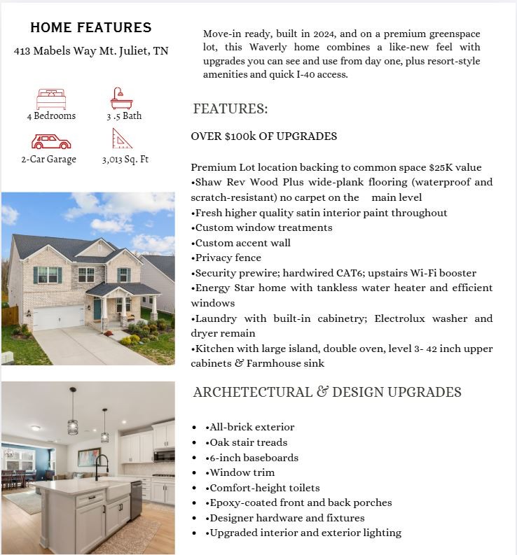 413 Mabels Way Mount Juliet TN 37122