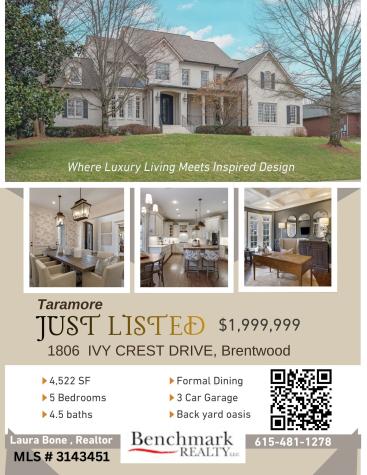 1806 Ivy Crest Drive Brentwood TN 37027