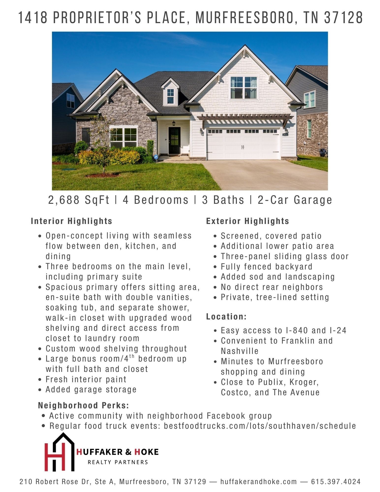 1418 Proprietors Place Murfreesboro TN 37128