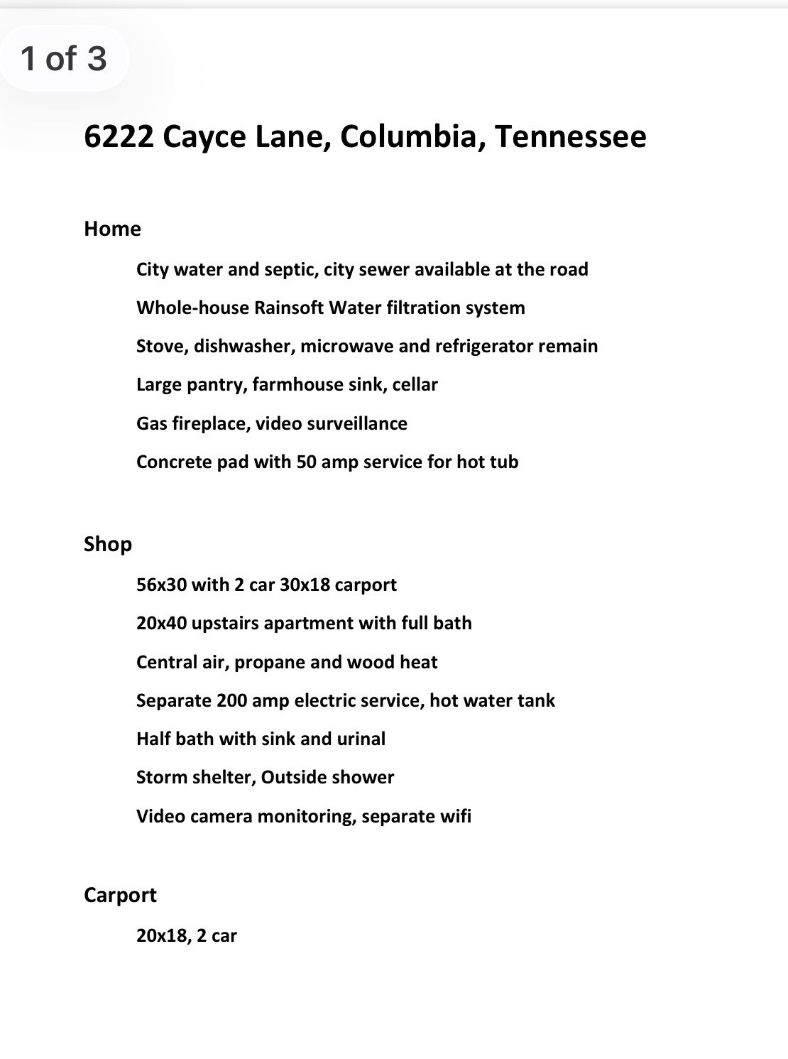 6222 Cayce Lane Columbia TN 38401