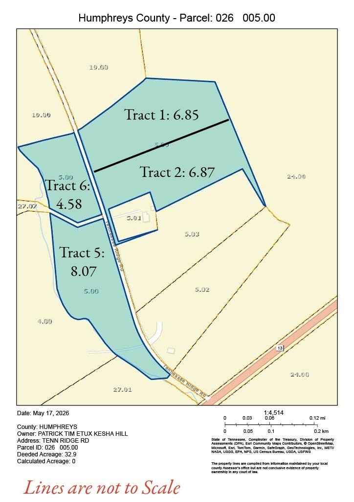 Waverly TN, Tennessee Ridge Road